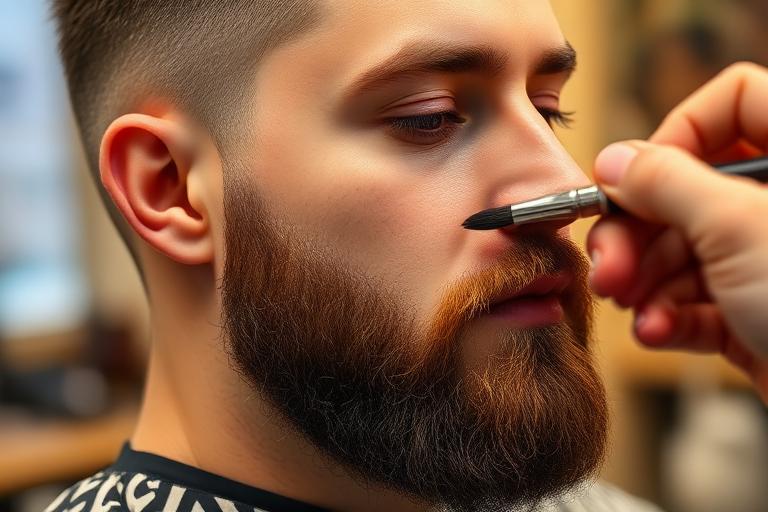 Pigmentação de barba (Tonalização)